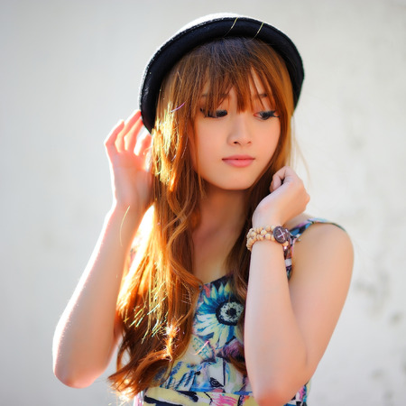 Beautiful asian girlの写真素材