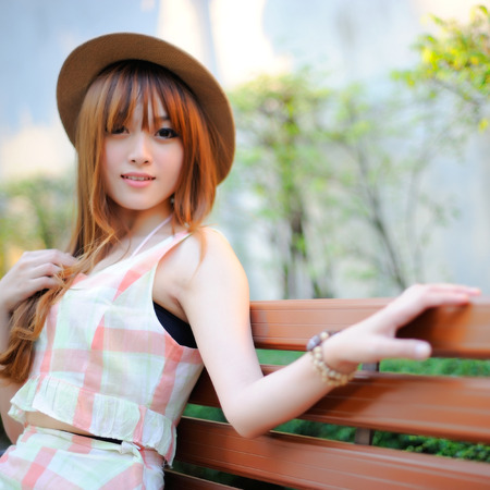 Beautiful asian girlの写真素材