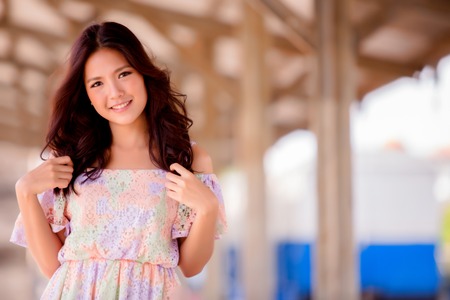 Beautiful asian girlの写真素材