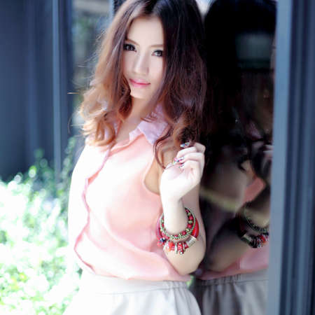 Beautiful asian girlの写真素材
