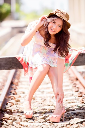 Beautiful asian girlの写真素材