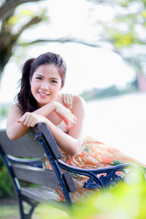 Beautiful asian girlの写真素材