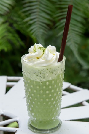green tea frappeの写真素材