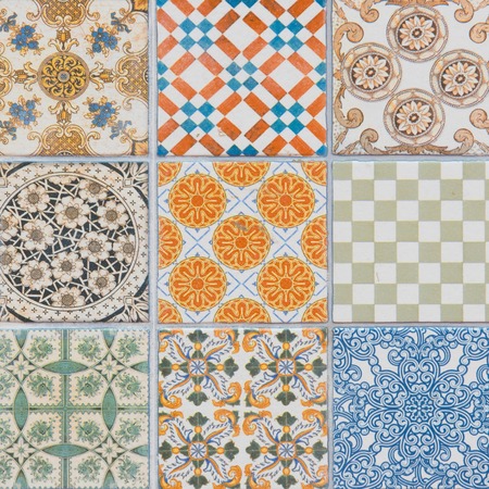 ceramic tiles patterns from Portugalの写真素材