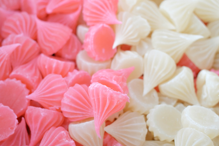 Colorful Thai dessert, Thai sweets, or Khanom Thaiの写真素材
