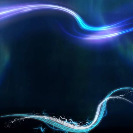 Abstract Black background with rainbowの写真素材
