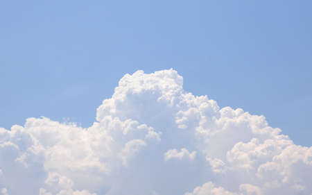 white cloudy in the blue skyの写真素材