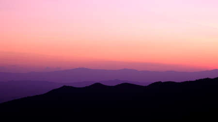 beautiful purple sky after sunsetの写真素材
