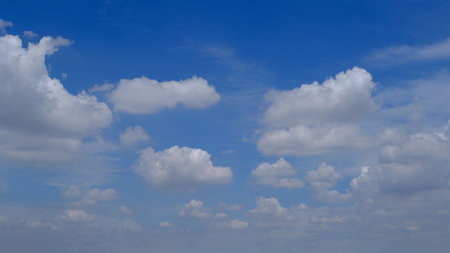 beautiful white cloud in the skyの写真素材