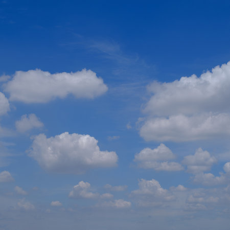 beautiful white cloud in the skyの写真素材