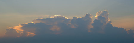 beautiful sky after sunsetの写真素材