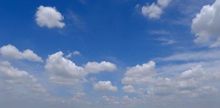 beautiful white cloud in the skyの写真素材