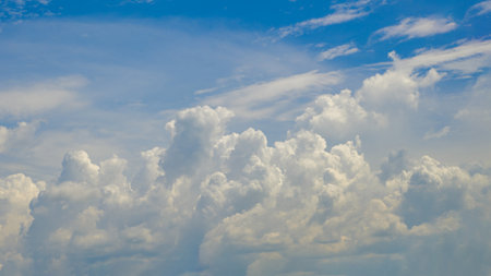blueSky clouds in the skyの写真素材