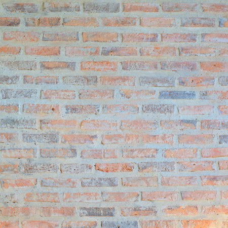 old orange   wall in the templeの写真素材