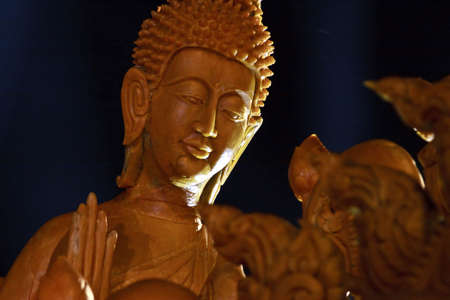 Candle buddha imageの写真素材