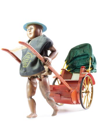 Rickshaw - vintage toyの写真素材