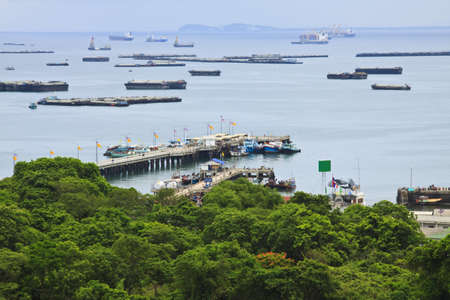 Si-chang island harbor, Thailandの写真素材