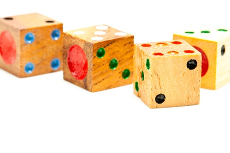 Wooden Diceの写真素材