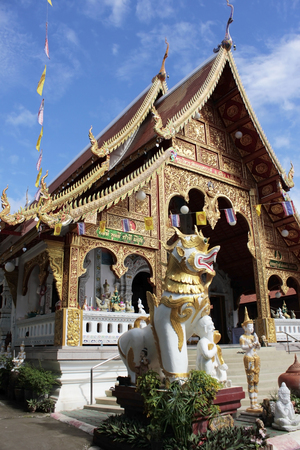 Wat Loi Kroh, Chiang Mai Thailandの写真素材