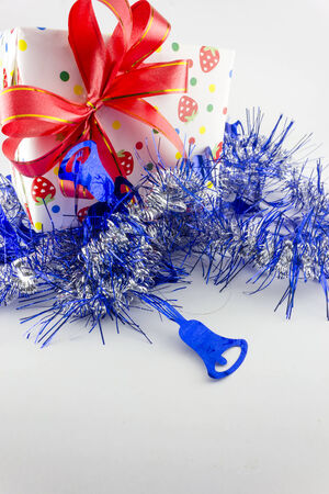 Beautiful gifts box isolated on white backgroundの写真素材