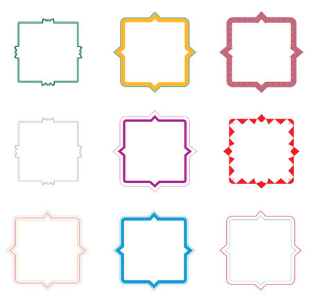 set grunge brush strokes for frames.のイラスト素材