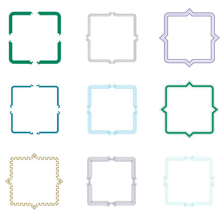 set grunge brush strokes for frames.のイラスト素材