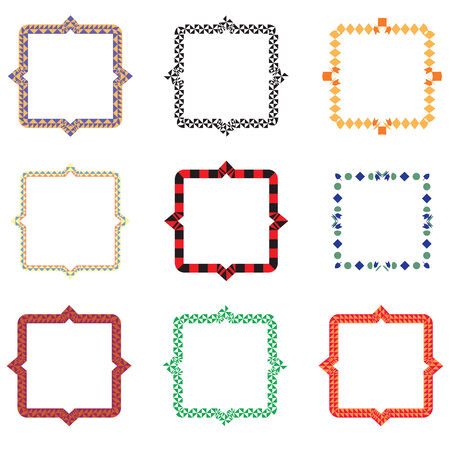 set grunge brush strokes for frames.のイラスト素材