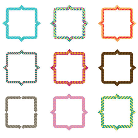 set grunge brush strokes for frames.のイラスト素材