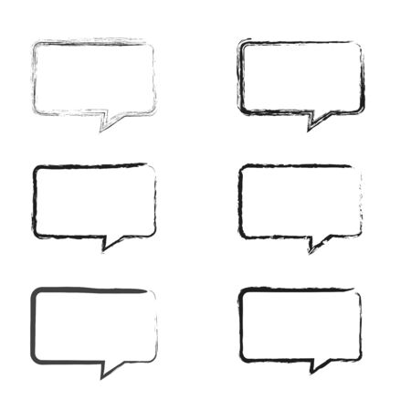 set grunge brush strokes for frames.の写真素材