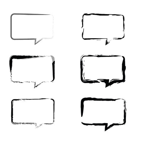 set grunge brush strokes for frames.の写真素材