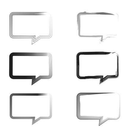 set grunge brush strokes for frames.の写真素材