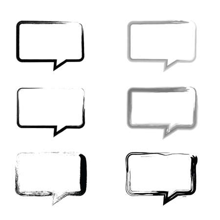 set grunge brush strokes for frames.の写真素材