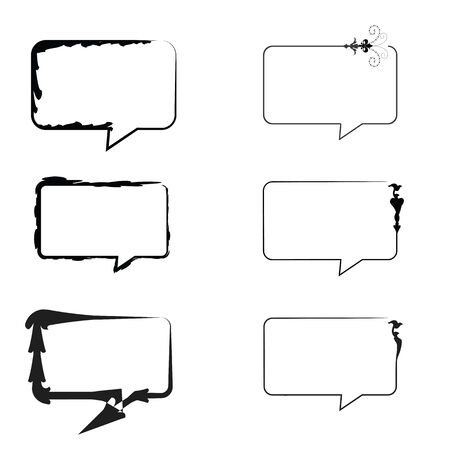 Vector set grunge brush strokes for frames.の写真素材