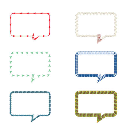 set grunge brush strokes for frames.の写真素材