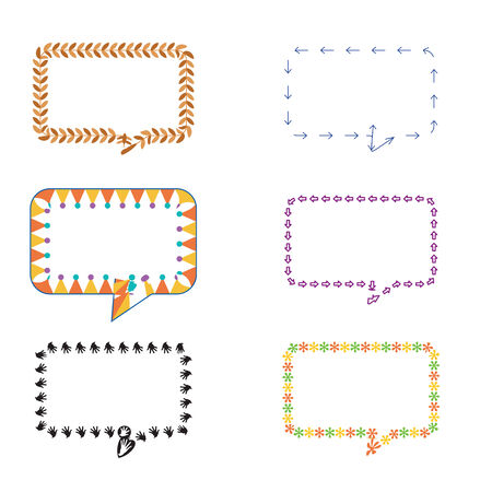 set grunge brush strokes for frames.の写真素材