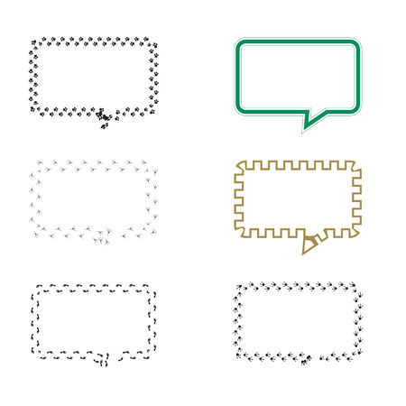 set grunge brush strokes for frames.の写真素材