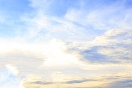Blue sky with tiny clouds の写真素材