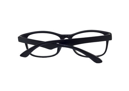 Eye glasses, Black eye glasses isolated on white background.の写真素材