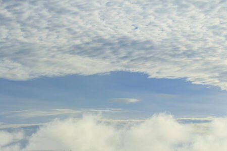 Blue sky, Blue sky background with tiny cloud.
