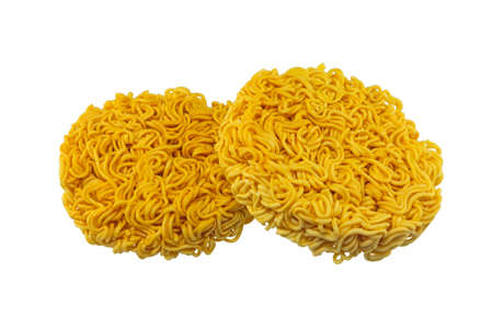 Instant noodles isolated on white background.の写真素材