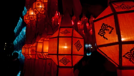 Yee Peng Lanna Kathina merit ceremony and largest Lantern Release at Mae Jo University in Chiang Mai...