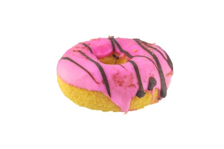 Delicious sweet donuts isolated  on white background.の写真素材