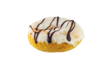 Delicious sweet donuts isolated  on white background.の写真素材