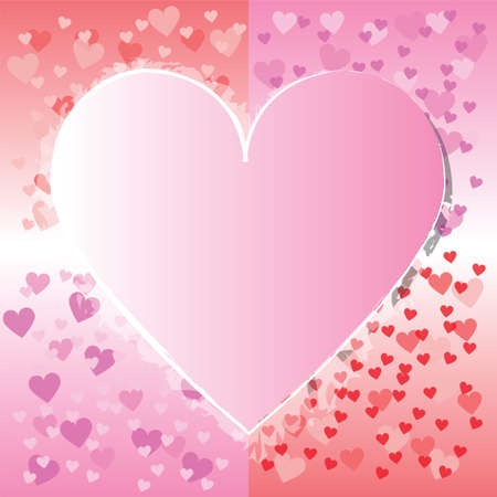 Valentine's day background with heartsのイラスト素材