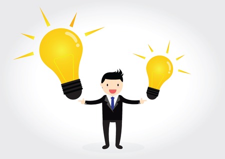 Businessman can get good ideaのイラスト素材