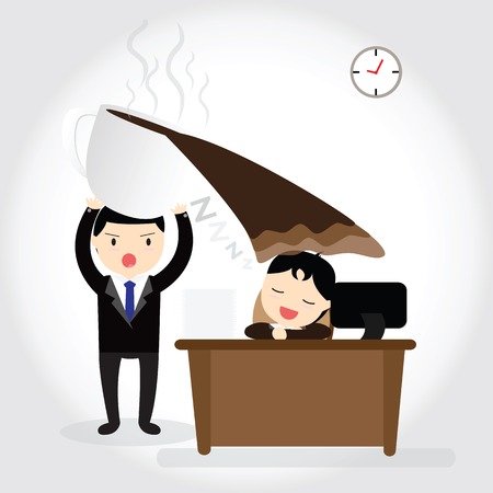 Business man sleepyのイラスト素材