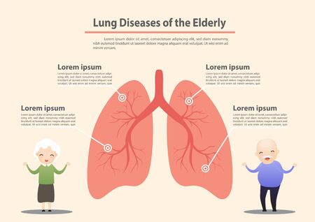 Lung organ anatomy symbol for health and medical illustrations. vector, illustration.のイラスト素材