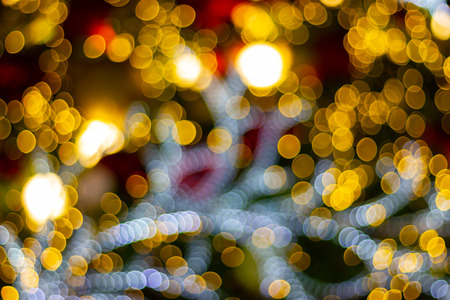 blurred abstract bokeh background for Decorations for Festivities, New Year and Holidays, Christmasの写真素材