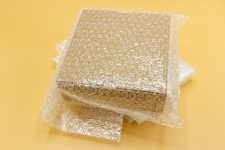 wrap, for protection product cracked  or insurance During transit isolatedの写真素材