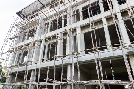 New Apartment Building and Construction site at Bangkok Thailand.の写真素材